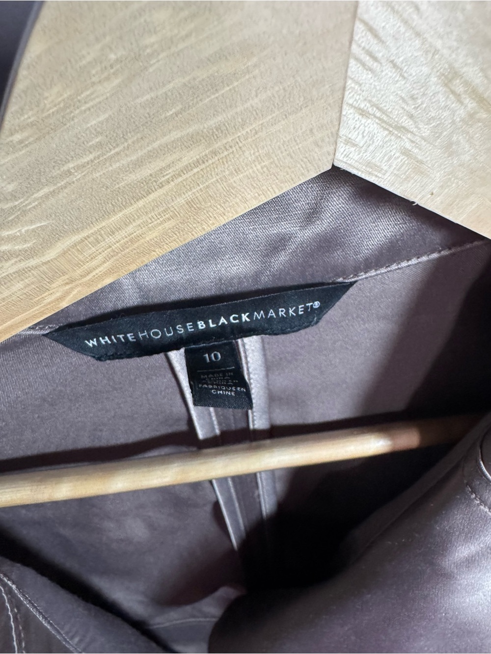 White House Black Market Taupe Trench Coat